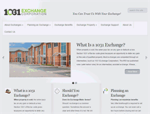 Tablet Screenshot of 1031exchangecorp.com